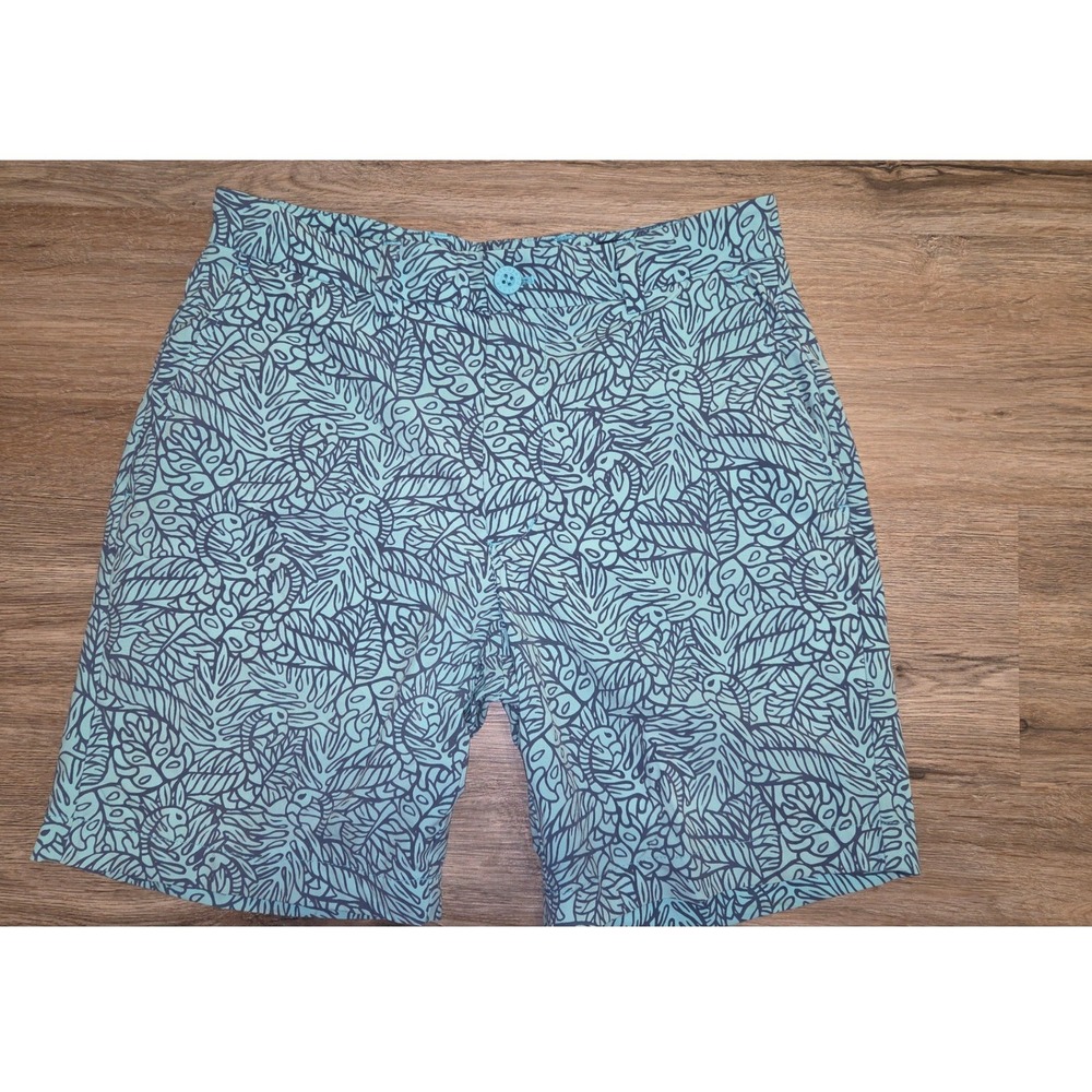 Vineyard Vines men 30 stretch nylon Chino Shorts printed 8"